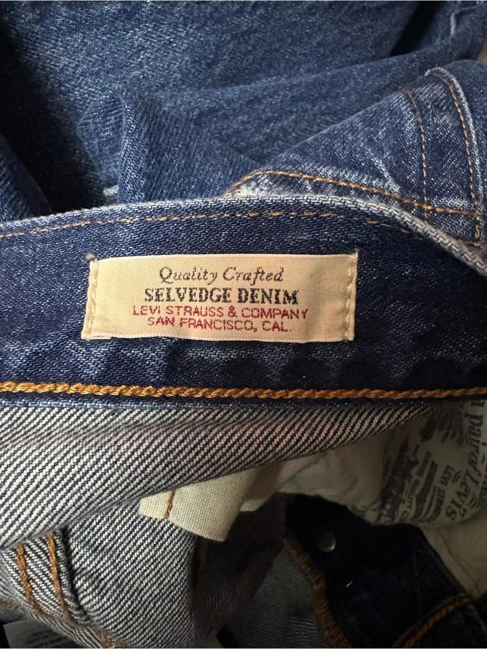 Levi's Premium 501 '90s Straight Leg Selvedge Denim Jeans W25 L30 XS